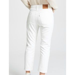 Wedgie Fit White/Cream Jeans